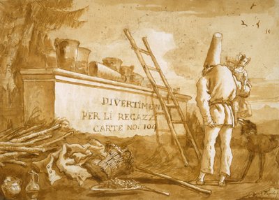 صفحة العنوان لسلسلة Punchinello بواسطة دومينيكو تيبولو